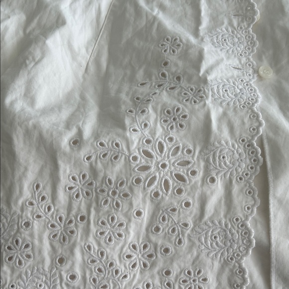 Rabanne H&M White Lace Detail Blouse - Picture 7 of 8